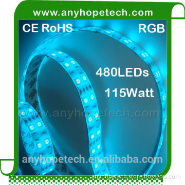 Changeable colors 5050smd multicolor cri>90 outdoor rgb led flex strip